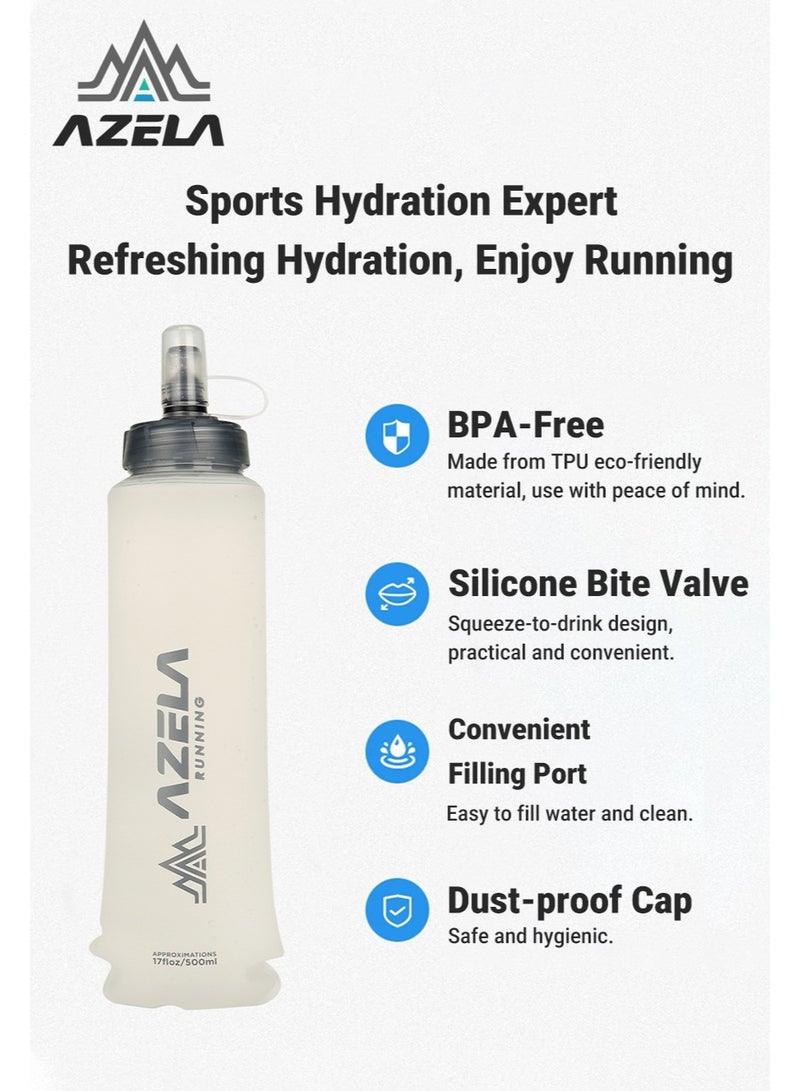 AZELA Sports Hydration Vest Set 3.5L with Bonus Neck Gaiter - Breathable Back System & Survival Accessories - Image 5