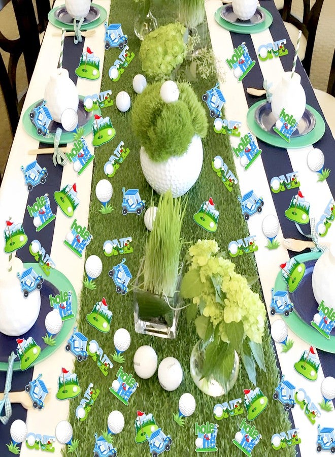 Fangleland 200pcs Golf Confetti Golf 1st Birthday Party Decorations, Hole In One First Birthday Party Supplies for 1 Year Old Boys Sports Paper Confetti - Image 5