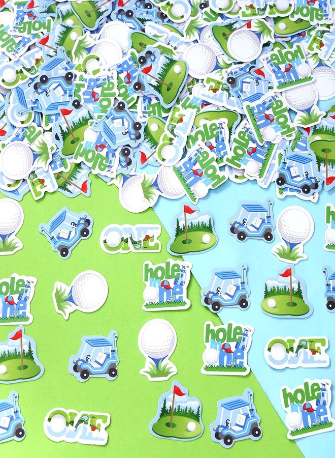 Fangleland 200pcs Golf Confetti Golf 1st Birthday Party Decorations, Hole In One First Birthday Party Supplies for 1 Year Old Boys Sports Paper Confetti - Image 2