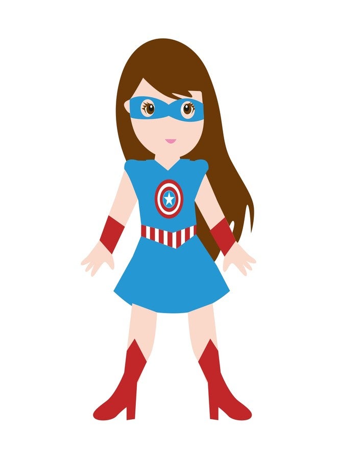 PrettyurParty Pretty UR Party Supergirl Theme Paper Cutouts for Birthday Parties, Supergirl Party Supplies décor, Superhero Birthday Party Decoration, Cutouts for Classroom, Bedroom –Multicolour (10 pcs) - Image 4