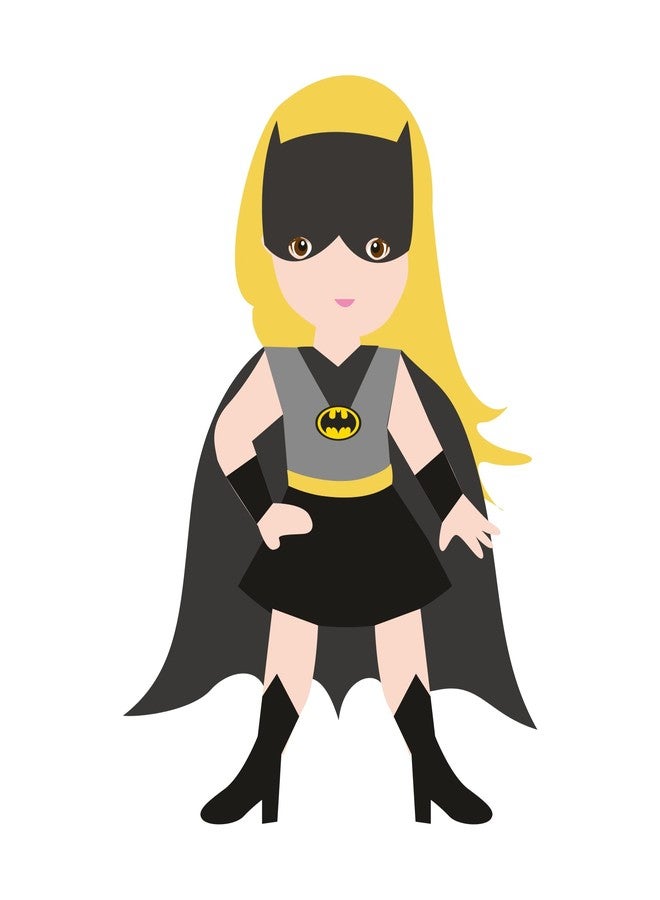 PrettyurParty Pretty UR Party Supergirl Theme Paper Cutouts for Birthday Parties, Supergirl Party Supplies décor, Superhero Birthday Party Decoration, Cutouts for Classroom, Bedroom –Multicolour (10 pcs) - Image 5