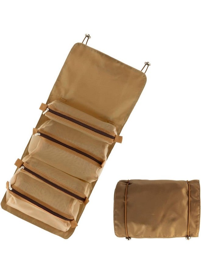 Vroxy 4 in 1 Foldable Toiletry Bag Waterproof 4 in 1 Cosmetic Makeup Pouch Detachable Makeup Pouch Cosmetic Organizer Bag - Image 1