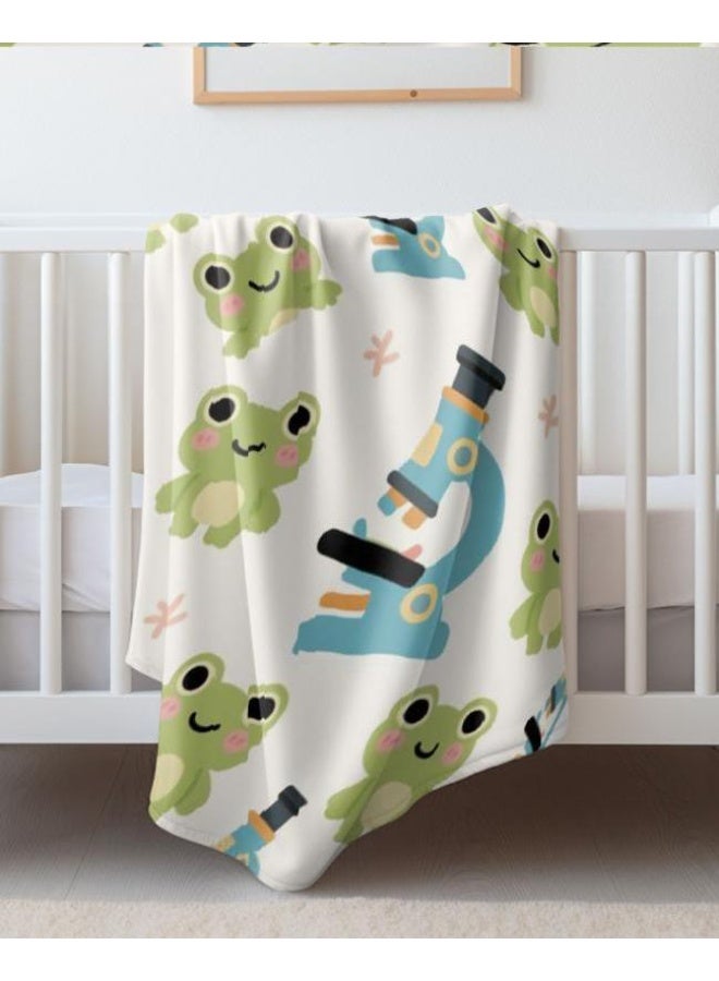 general Baby and children's cartoon flannel thin blanket (warm and comfortable, suitable for sleep, game use) 70cm*100cm - Image 3