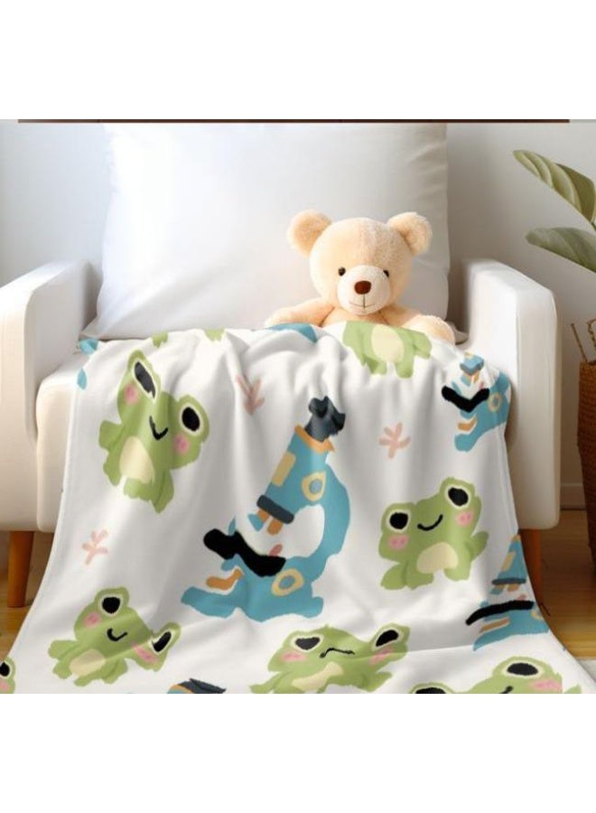 general Baby and children's cartoon flannel thin blanket (warm and comfortable, suitable for sleep, game use) 70cm*100cm - Image 4