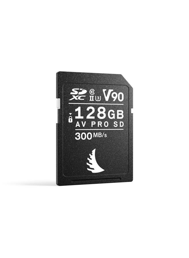 Angelbird بطاقة الذاكرة AV PRO SD V90 سعة 128 جيجابايت - SDXC UHS-II - تصل إلى 6K RAW - عالية السرعة - للتصوير المتتابع وإنتاج الفيديو عالي البتات - Image 1