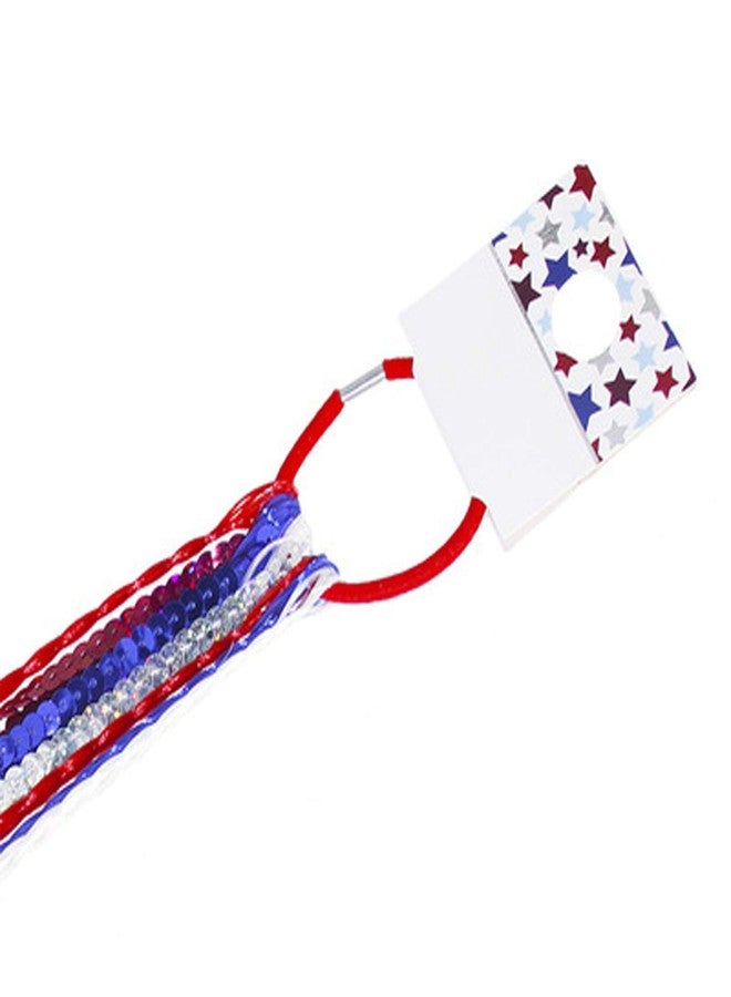 BinaryABC 4th of July American Flag Hair Ties Bands,Patriotic Hair Accessories,Memorial Day Independence Day Decorations,2Pcs - Image 5