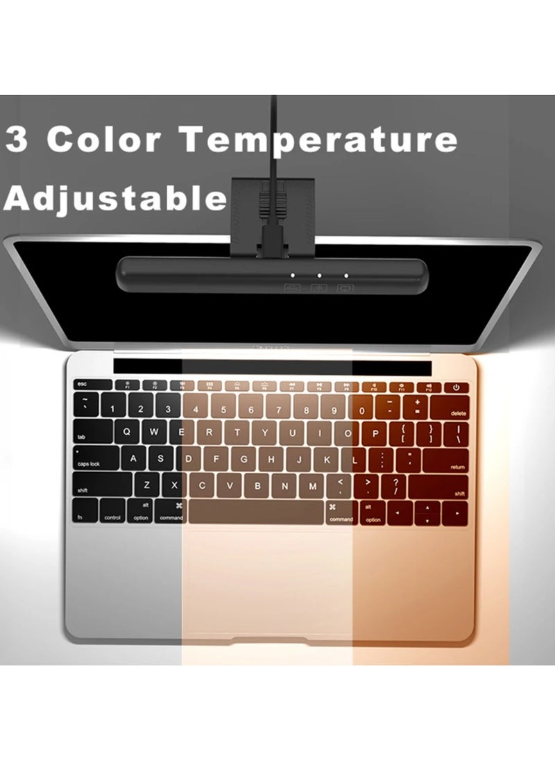 USB Powered Computer Monitor Laptop Lamp for Office/Home/Gaming/Desk with Adjustable Brightness/Color 330MM