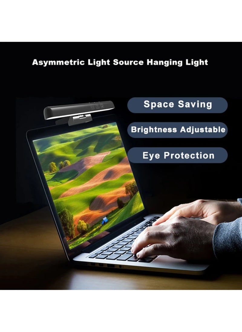 USB Powered Computer Monitor Laptop Lamp for Office/Home/Gaming/Desk with Adjustable Brightness/Color 330MM