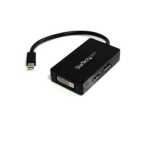 Startech.com StarTechcom Travel AV adapter 3in1 Mini DisplayPort to DisplayPort DVI or HDMI converter MDP2DPDVHD - Image 1