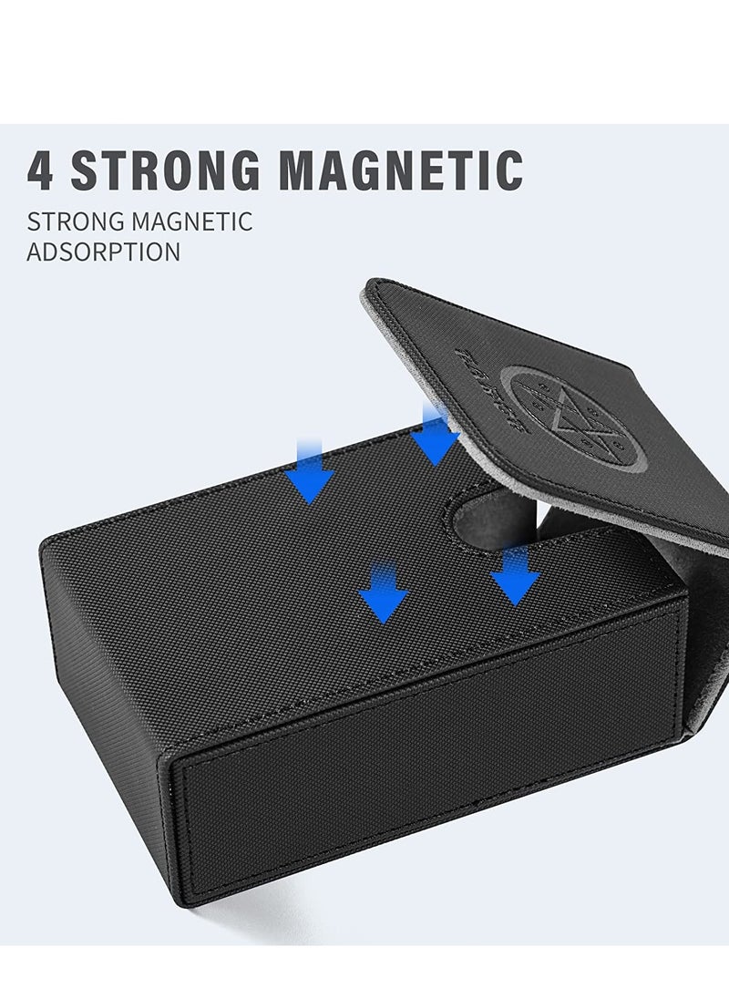 Excefore - Tarot Card Case Souvenir Card Storage Box Large Capacity Holds About 95 Pages for Most Standard Size Tarot Fold Top Design Not Included for Tarot Cards - Image 1