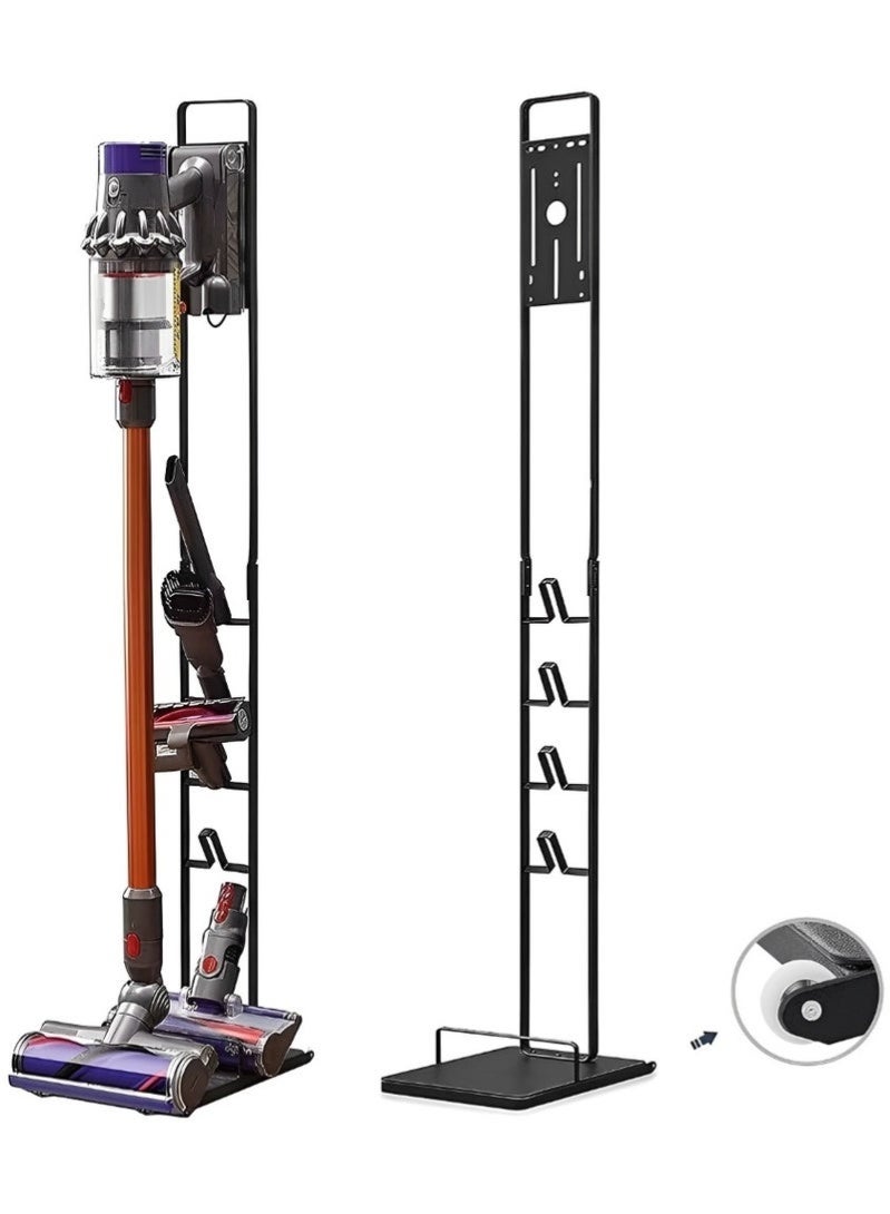 Forest Home Beauenty Universal version Vacuum Stand Compatible for Dyson V15 V12 V11 V10 V8 V7 V6 with Wheels, Metal Floor Stand Holder Compatible for Dyson Handheld Cordless Vacuum Cleaners & Accessories - Image 1