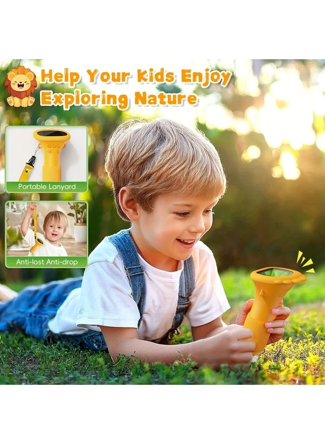 Orange Kids Digital Microscope Camera 1000X Zoom HD IPS Screen USB Rechargeable Educational Science Toy Gift - Image 5