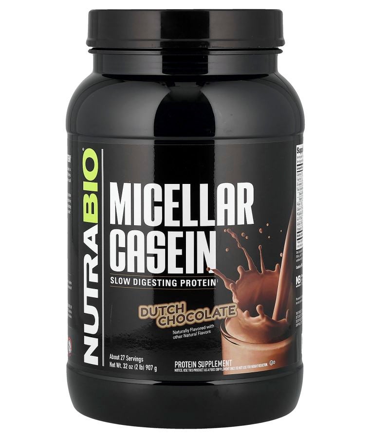 NutraBio Micellar Casein Dutch Chocolate 2 lb (907 g)