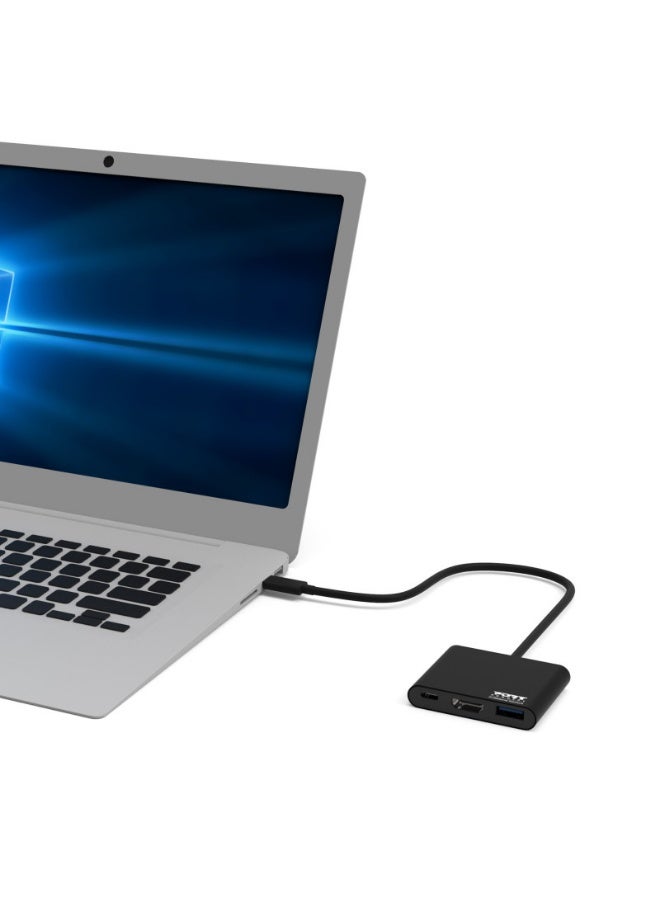 PORT Designs English Title: Port Designs 3-in-1 Mini USB-C Docking Station - 4K HDMI, USB 3.1, 60W USB-C Power Delivery -  900140 - Image 3