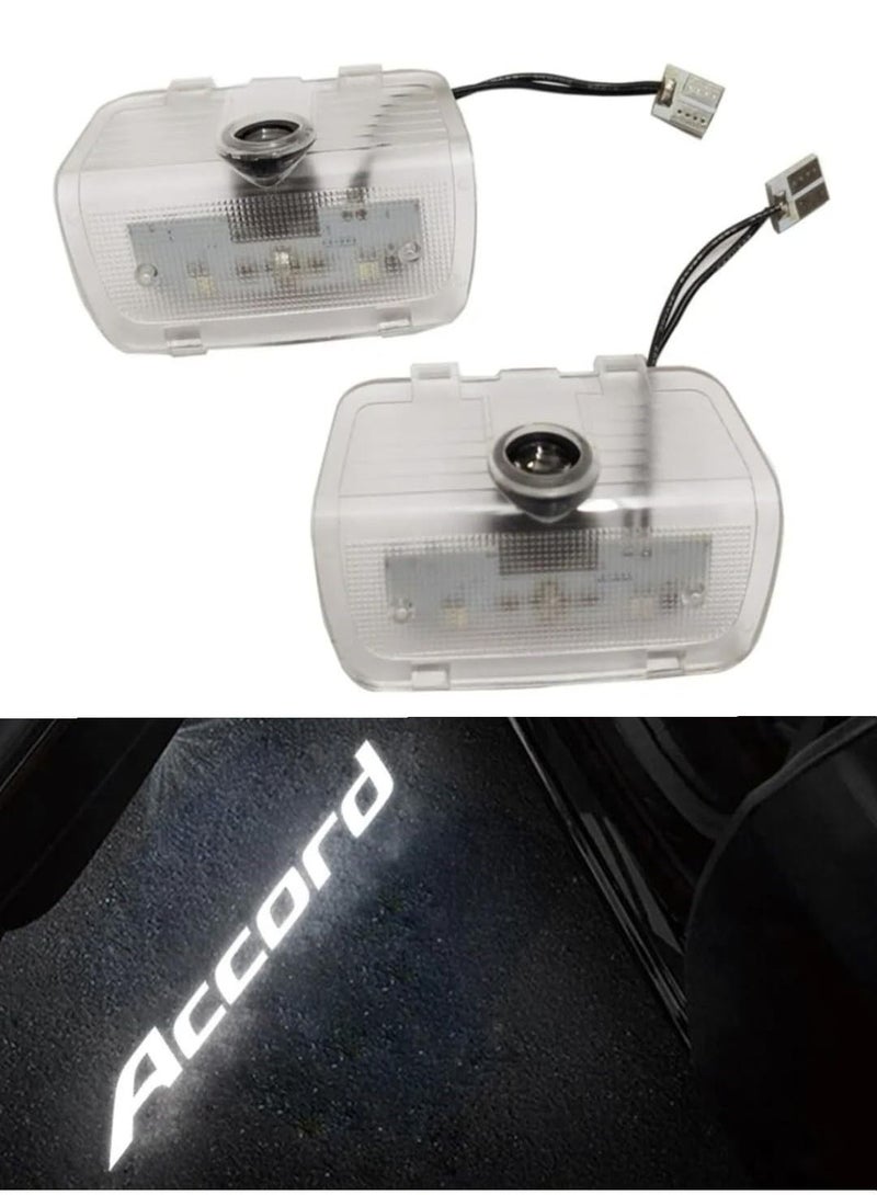 Vierex Honda Accord Door Logo Light 9th 10th 2014 2015 2016 2017 2018 2019 2020 2021 Car Door Projector Light Honda Accessories Super Bright Logo 2pc - Image 2