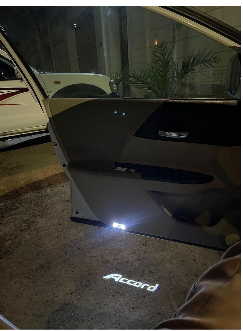 Vierex Honda Accord Door Logo Light 9th 10th 2014 2015 2016 2017 2018 2019 2020 2021 Car Door Projector Light Honda Accessories Super Bright Logo 2pc - Image 3