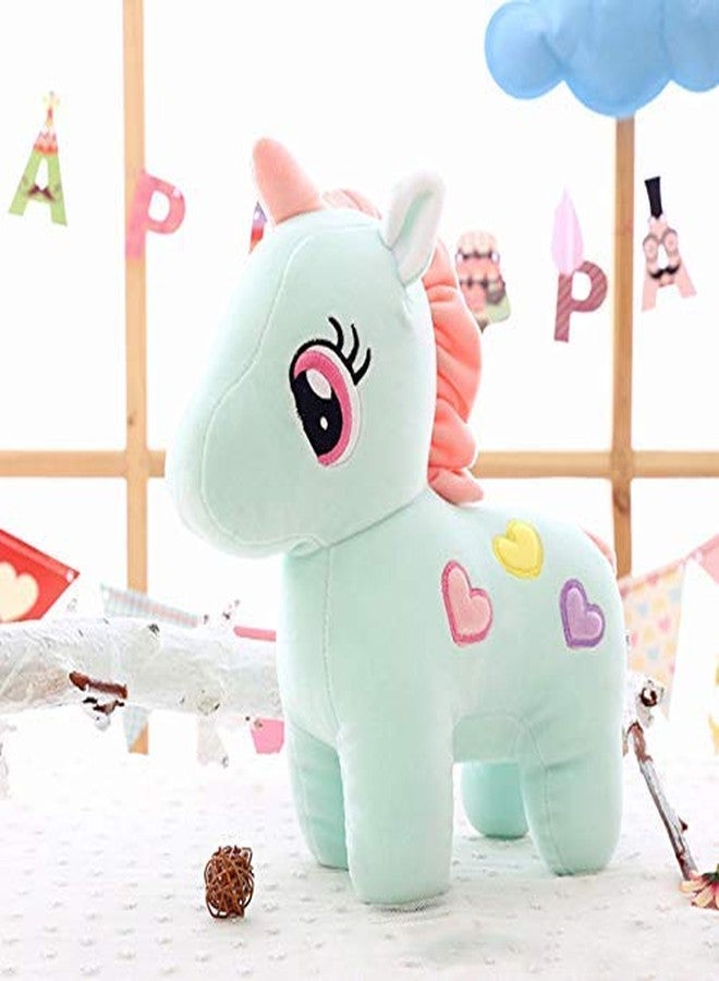 CLICK4DEAL Soft Long Soft Lovable hugable Cute Giant Life Size (32 cm Unicorn, Blue) - Image 1