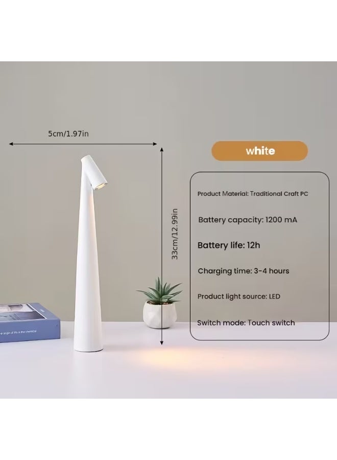 Stylish table lamp for indoor and outdoor use with a sleek round design. Colorful lamp with gradual dimming by touch. - Image 1