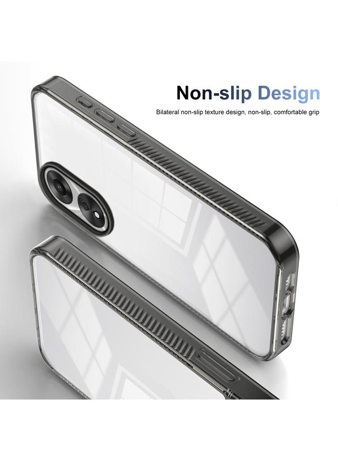 S-TOP Case For OPPO A58 5G Anti-slip Clear Acrylic Hybrid TPU Phone Case - Image 4