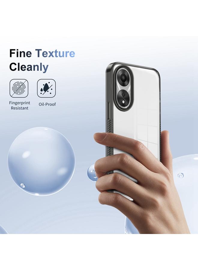 S-TOP Case For OPPO A58 5G Anti-slip Clear Acrylic Hybrid TPU Phone Case - Image 5