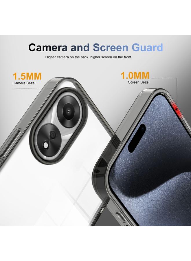 S-TOP Case For OPPO A58 5G Anti-slip Clear Acrylic Hybrid TPU Phone Case - Image 2