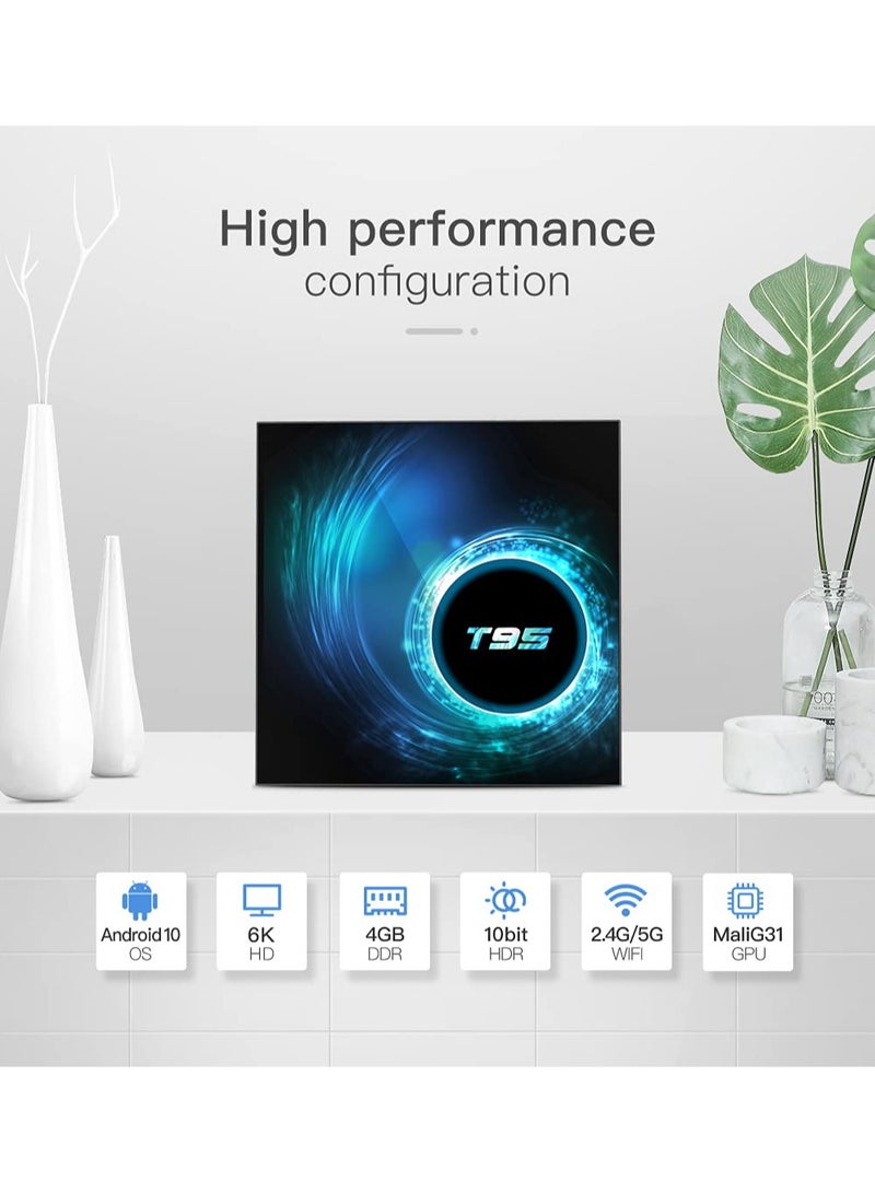 Joshberg Smart TV Box, Android 10, 4GB+32GB, Streaming Devices for TV, Dual-band WiFi, Network Set-Top Box, Streaming Media Players with Remote - Image 3