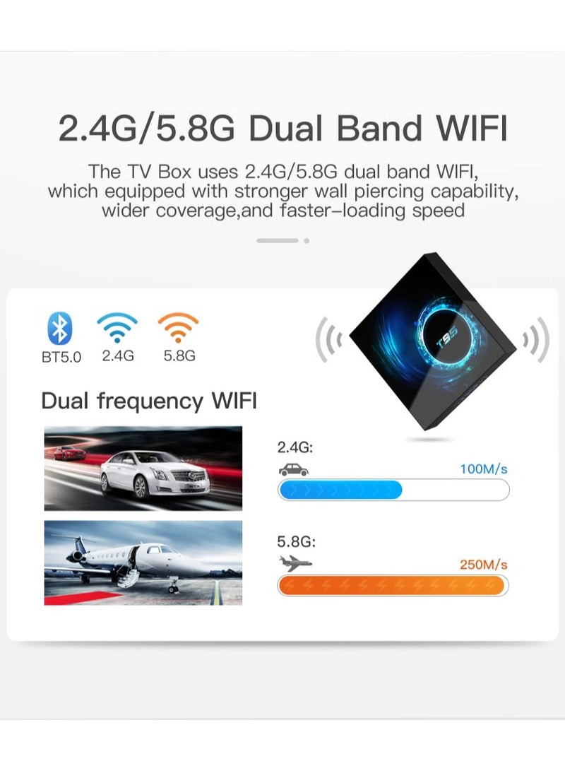 Joshberg Smart TV Box, Android 10, 4GB+32GB, Streaming Devices for TV, Dual-band WiFi, Network Set-Top Box, Streaming Media Players with Remote - Image 5