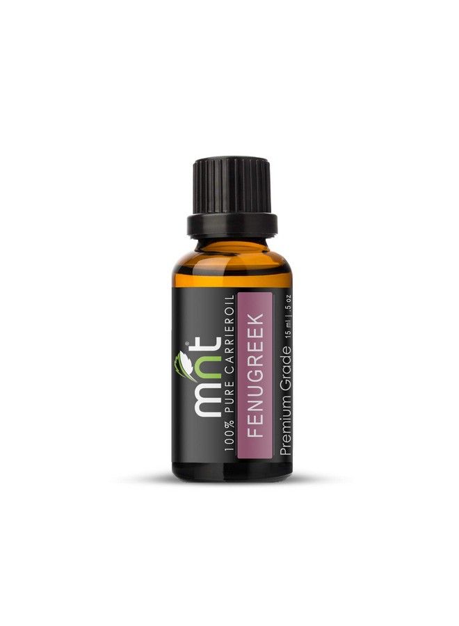 MNT Fenugreek Cold Pressed Carrier Oil 100% Pure Natural & Therapeutic Grade For Aromatherapy Skin Acne & Hair Growth (15Ml) - Image 4