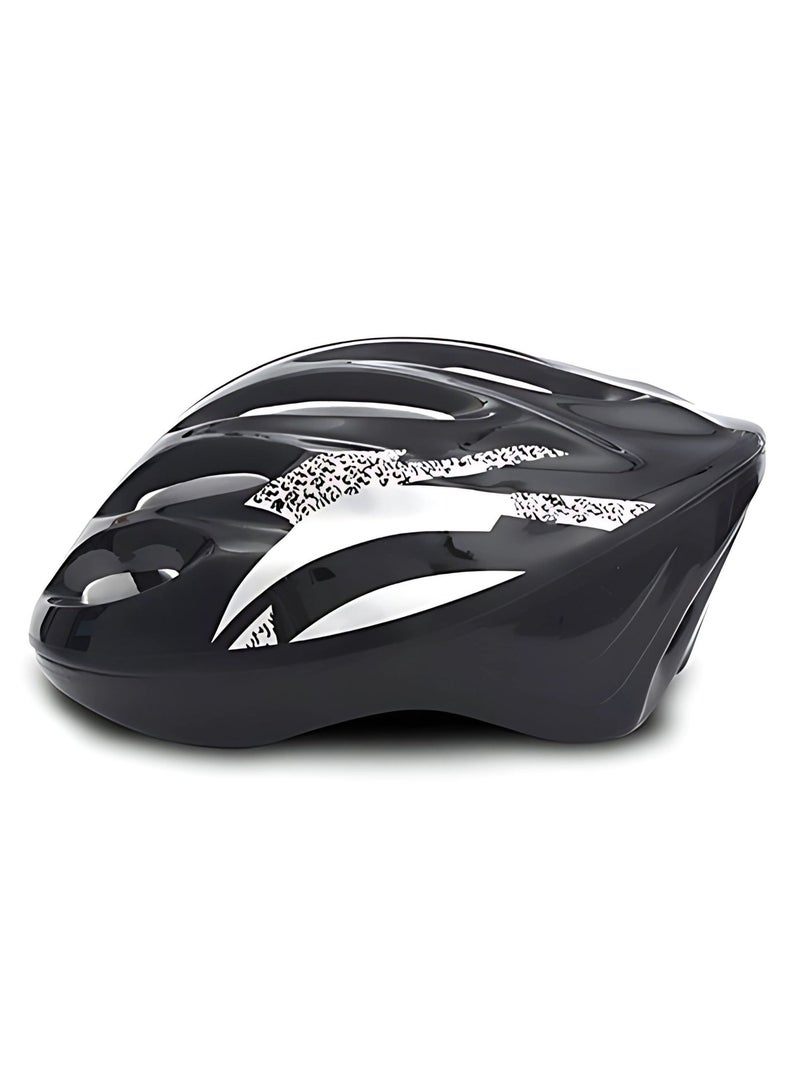 Adult Bike Helmet for Men & Women – Lightweight Bicycle Helmet with Adjustable Straps, EPS Foam, 11 Ventilation Holes, Safety Helmet for Road Cycling, Mountain Biking & Scooters – Black, Red, Blue & Silver - Image 2