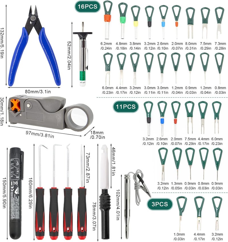 URMECCH 115-Piece Auto Terminal Removal Tool Kit - Image 2