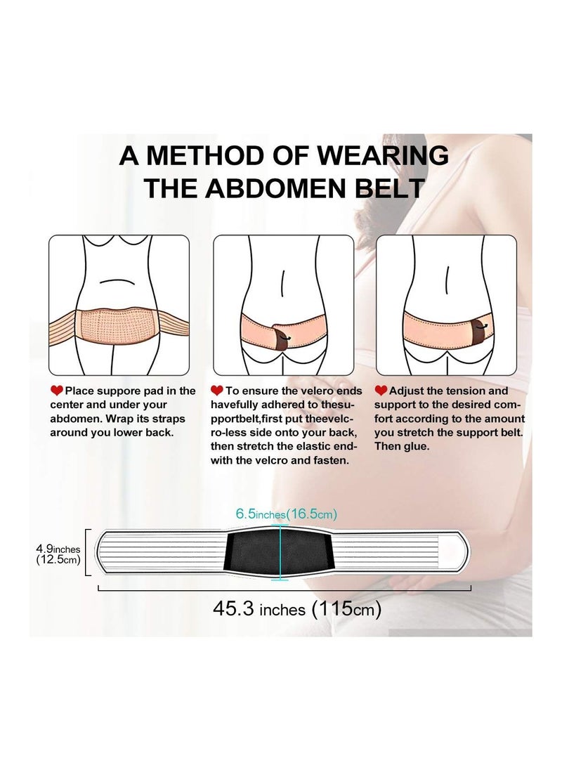 SYOSI - Maternity Belt Pregnancy Support Belt Bump Band Abdominal Support Belt Belly Back Bump Brace Strap-Relieve Lower Back, Pelvic and Hip Pain for Women Pregnancy Breathable Adjustable Belt - Image 1