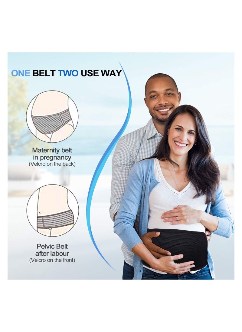 SYOSI - Maternity Belt Pregnancy Support Belt Bump Band Abdominal Support Belt Belly Back Bump Brace Strap-Relieve Lower Back, Pelvic and Hip Pain for Women Pregnancy Breathable Adjustable Belt - Image 1