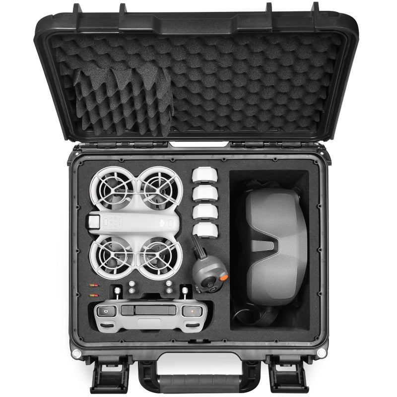 Lekufee Waterproof Hard Carrying Case for DJI Neo 1 Drone Fly More ComboDJI Goggles N332IntegraRC 2RC N3N2RC Motion 32and AccessoriesCase Only - Image 2