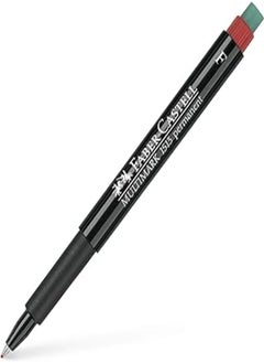 FABER-CASTELL Faber-Castell Multimark 1513 Permanent Marker with Eraser - F - Red 