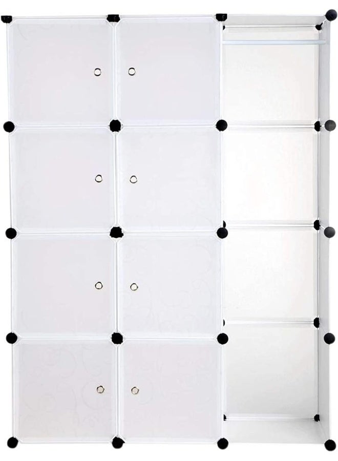 12 Cubes Wardrobe Storage White - Image 1