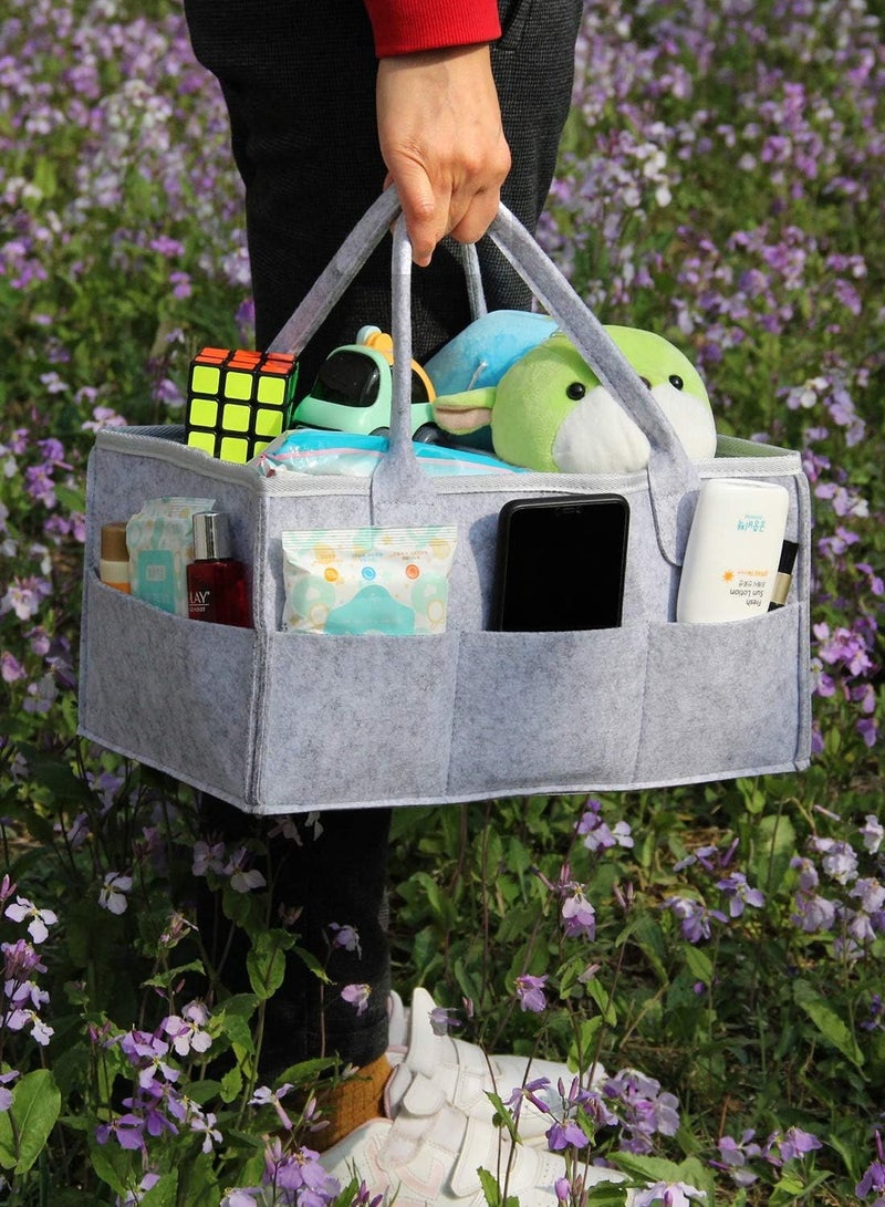 Jusinhel Baby Diaper Organizer Basket Portable Storage Bin Large Nursery Bag - Image 5