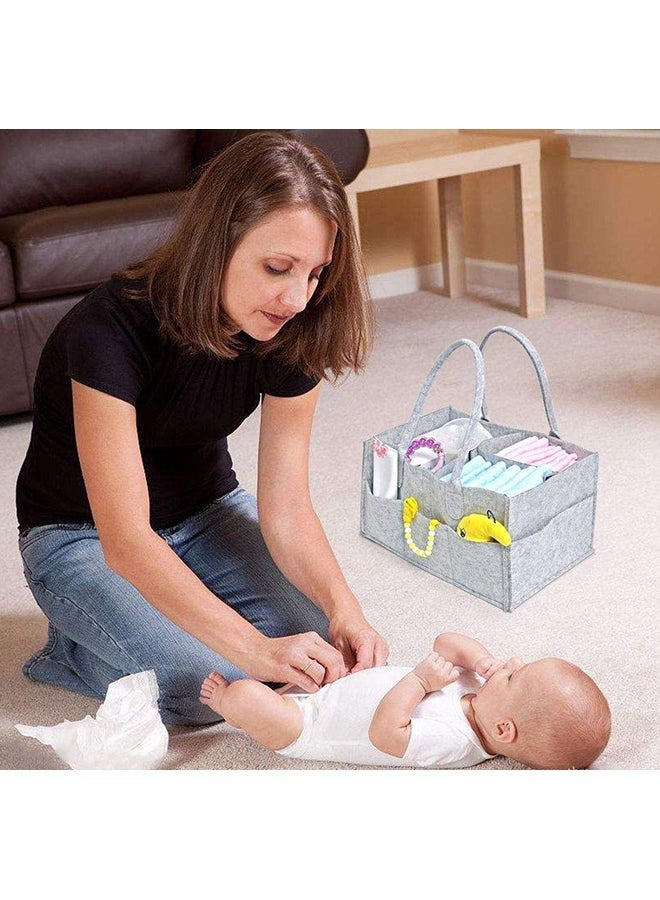 Jusinhel Baby Diaper Organizer Basket Portable Storage Bin Large Nursery Bag - Image 4