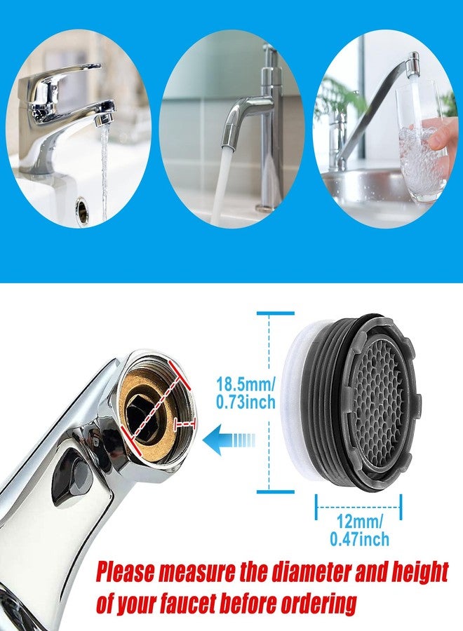Draupnir 28 pcs Faucet Cache Aerators with 5 Pcs Faucet Aerator Key Cache Aerators Replacement Inserts for Sink M16.5 18.5 21.5 24 mm for Bathroom or Kitchen - Image 3