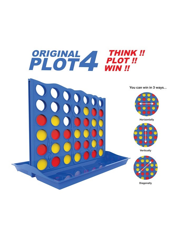 راتاناز لعبة Ratna's Original Plot 4 Big Board Game العائلية، لعبة استراتيجية للاعبين من عمر 5 سنوات فما فوق - Image 2