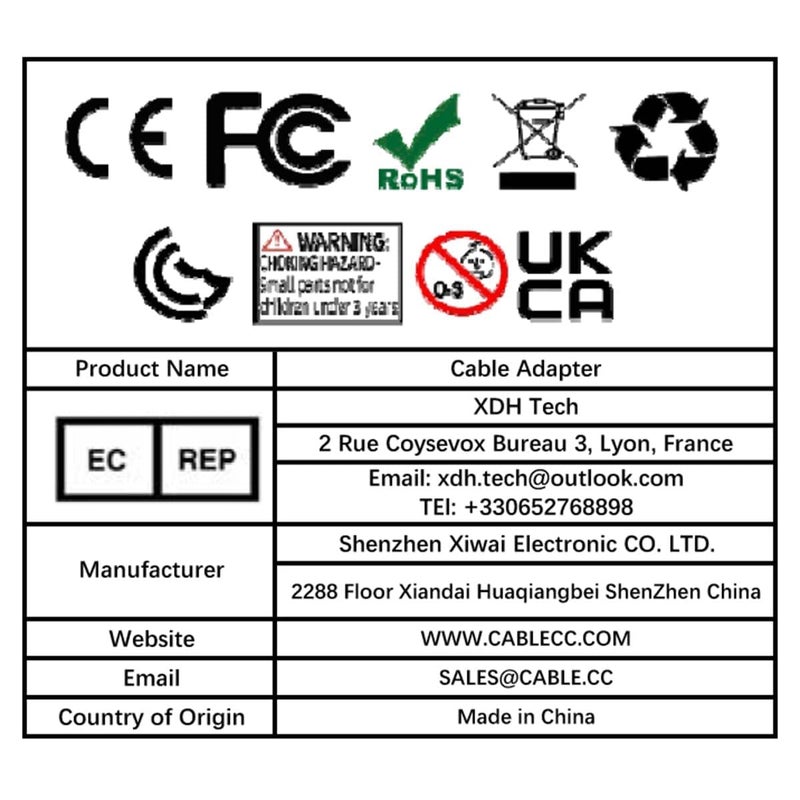 cablecc 1394a 6 Pin to 6Pin FireWire 400 to FireWire 400 6-6 ilink Cable IEEE 1394 1.8m - Image 4
