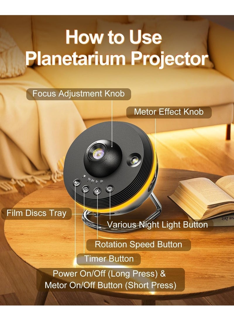 TIGER Galaxy Projector for Bedroom – 12 in 1 Star Projector, HD Nebula Night Light, Planetarium Projector with Timer, LED Space Galaxy Lamp for Adults, Kids & Children – Perfect for Relaxation & Sleep - Image 4