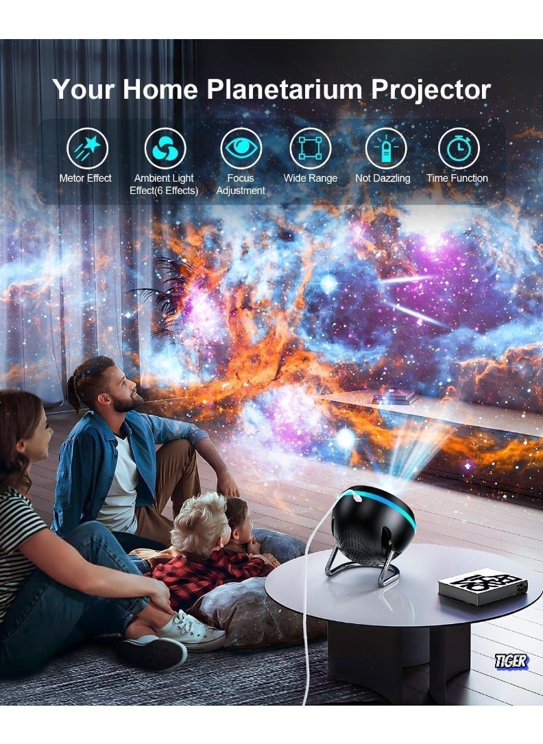 TIGER Galaxy Projector for Bedroom – 12 in 1 Star Projector, HD Nebula Night Light, Planetarium Projector with Timer, LED Space Galaxy Lamp for Adults, Kids & Children – Perfect for Relaxation & Sleep - Image 3