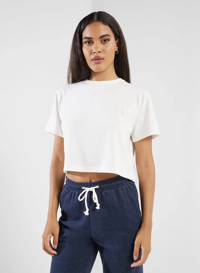 SQUATWOLF Slogan Cropped T-Shirt