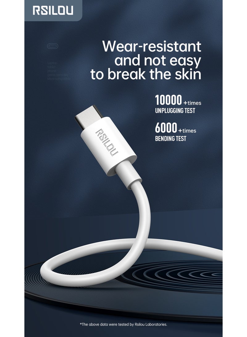 rsilou Type-C to Type-C Fast Charging Data Cable (200cm) - Image 2
