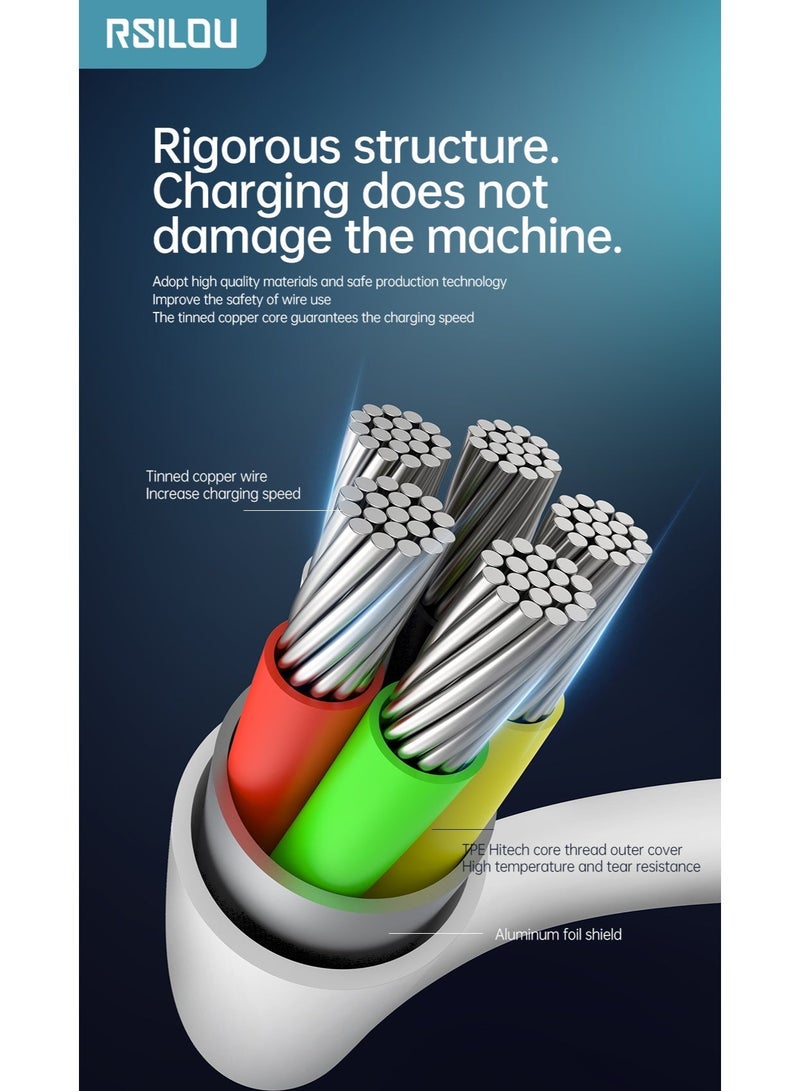 RSILOU R2022 – Type-C to Type-C Fast Charging Data Cable (200cm) – Durable, High-Speed USB-C Cable for Smartphones, Tablets & Laptops - Image 5