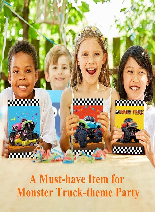 BQK 24pcs Monster Truck Goodie Bags - Monster Party Favors & Decorations for Boys' Birthday Parties - Image 5