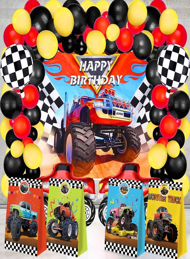 BQK 24pcs Monster Truck Goodie Bags - Monster Party Favors & Decorations for Boys' Birthday Parties - Image 2