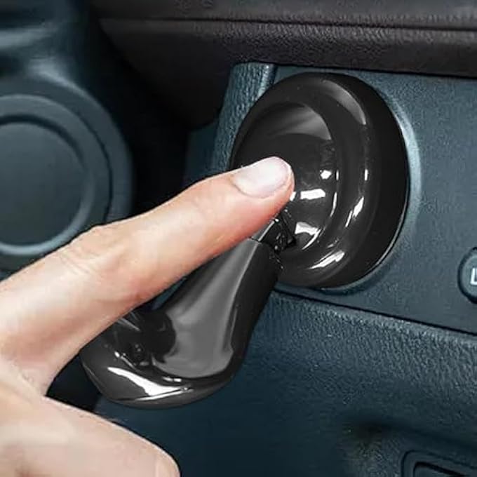 Khazna Car Joystick Push Start Button Cover Black SnakeShaped Zinc Alloy Starter Rocker For Vehicles AntiScratch Joystick Auto Starter For Sedan Truck Suv Rv Marine Universal Fit - Image 4