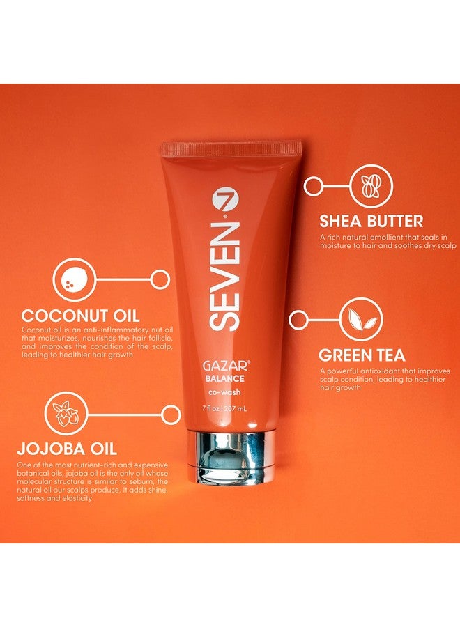 Seven Haircare Gazar Balance Cowash With Aloe Vera & Coconut Oil One Step Cleansing Alternative For Curly Hair Nourish & Cleanse Hair Sulfate Free & Paraben Free - Image 2