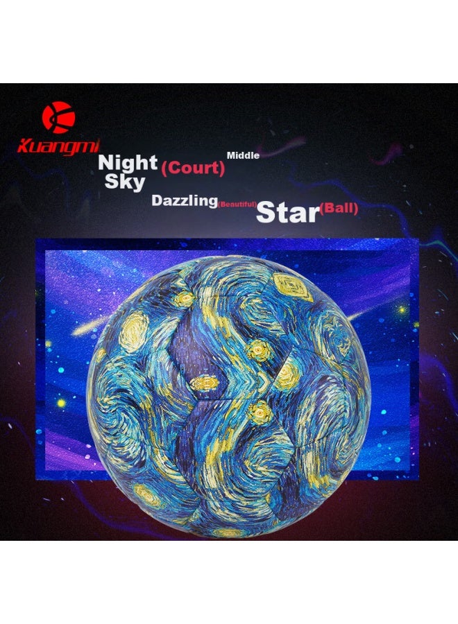 Kuangmi Van Gogh Starry Sky Soccer Ball Size 5, Standard Birthday Gift For Middle School Students, Professional Adult Compeion Ball - Image 4